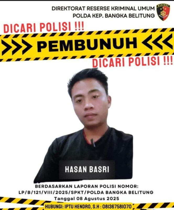 
					Terduga Pelaku Pembunuhan Terhadap Wartawan Di Bangka Belitung Menjadi DPO