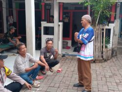 Polsek Medan Satria Dampingi BPN Bekasi Ukur Lahan Program PTSL di Kalibaru