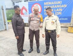 Bhabinkamtibmas Bantargebang Lakukan Pembinaan Satpam PT Wings