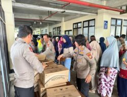 Polres Metro Bekasi Kota Gelar Gerakan Pangan Murah, Warga Antusias