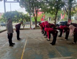 Bhabinkamtibmas Kelurahan Bintara Latih ASN dalam Persiapan Lomba PBB Tingkat Kota Bekasi