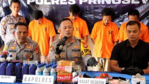 Polres Pringsewu Amankan 13 Tersangka Selama Operasi Sikat Krakatau 2025