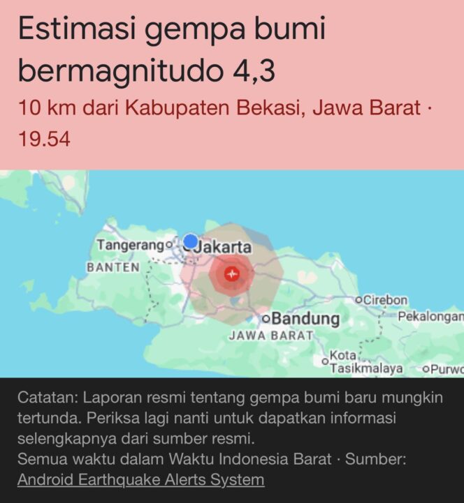 
					Jakarta dan Sekitarnya Diguncang Gempa, BNPB dan BPBD Cek ke Lapangan