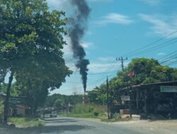 Asap Hitam Pekat PT Lingga Tiga Sawit Cemari Kampung Pajak