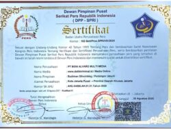 Media Siber detikkriminal.id, Resmi terdaftar di Serikat Pers Republik Indonesia