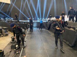 Brimob Polda Metro Jaya Sterilisasi Lokasi Konser Super Junior di ICE BSD