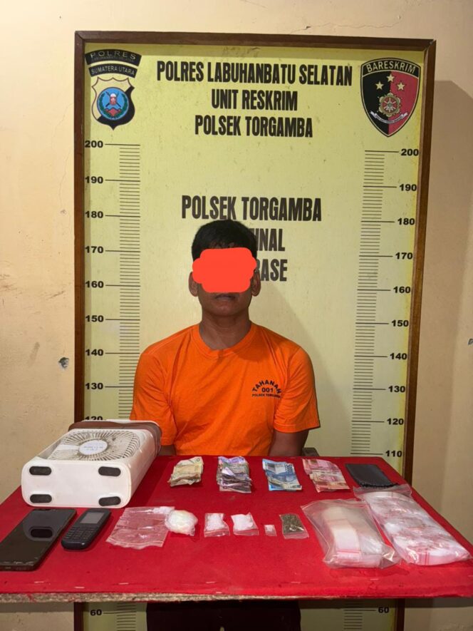 
					Polsek Torgamba Polres Labuhanbatu Selatan, Ciduk Tersangka Pelaku Pengedar Narkotika