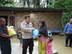 Kapolres Labuhanbatu Selatan Bersama Wakil Bupati Tinjau Penderita Stunting Dan Gizi Buruk