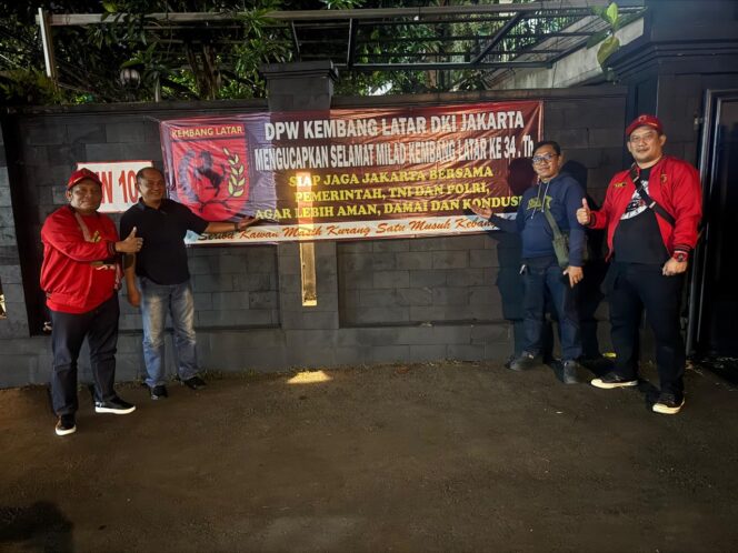 
					SINERGRITAS ORGANISASI MASYARAKAT KEMBANG LATAR DKI JAKARTA DENGAN DIREKTORAT INTELKAM POLDA METRO JAYA DALAM MENJAGA KEMANAN DAN KETERTIBAN DI WILAYAH DKI JAKARTA DENGAN SEMBOYAN #JAGAJAKARTA