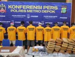 Polres Metro Depok, Ungkap Peredaran Narkoba Jenis Ganja