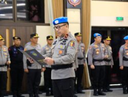 Kapolri Pimpin Upacara Pelepasan Kontingen Garbha Satgas FPU 7 MINUSCA