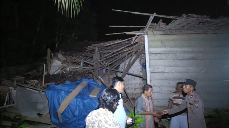 Gempa Guncang Tanggamus, 9 Rumah Warga Rusak – Polri Dirikan Posko dan Lakukan Rehabilitasi