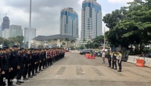 Apel Kesiapsiagaan Pengamanan Aksi Unjuk Rasa di Kawasan Patung Kuda, Gambir
