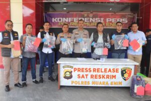 Polres Muara Enim Ungkap Kasus Dugaan Tindak Pidana Korupsi Dana Desa Darmo Kasih