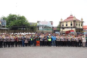 Sinergi Jaga Keamanan Pelabuhan, Polres Priok Gelar Apel Siaga Kamtibmas Gabungan Potmas