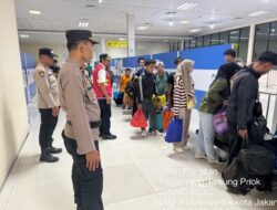 Polres Pelabuhan Tanjung Priok Amankan Debarkasi KM Dobonsolo dari Surabaya