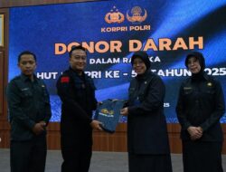 Donor Darah Peringatan HUT Ke-54 KORPRI Polri Tahun 2025 Berlangsung di RS Bhayangkara Brimob