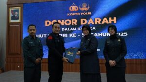 Donor Darah Peringatan HUT Ke-54 KORPRI Polri Tahun 2025 Berlangsung di RS Bhayangkara Brimob