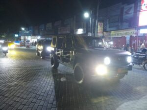 Pantau Wilayah, Kodim 0510/Trs Rutin Patroli Malam