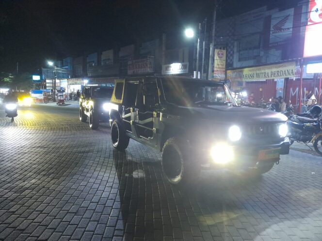 
					Pantau Wilayah, Kodim 0510/Trs Rutin Patroli Malam