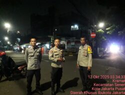 Polsek Senen Gelar Patroli Dini Hari, Cegah Aksi Kejahatan Jalanan di Kramat