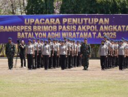 Wadankorbrimob Polri Pimpin Penutupan Dikbangspes Dasar Brimob: 249 Pasis Akpol Angkatan 57 Siap Mengabdi untuk Negeri