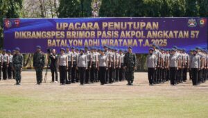 Wadankorbrimob Polri Pimpin Penutupan Dikbangspes Dasar Brimob: 249 Pasis Akpol Angkatan 57 Siap Mengabdi untuk Negeri