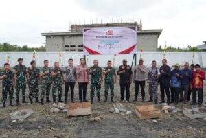 Dandim 1710/Mimika Dampingi Kasdam XVII/Cenderawasih Hadiri Groundbreaking Pembangunan Koperasi Desa dan Kampung Merah Putih