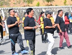 KEGIATAN OLAHRAGA BERSAMA POLRES LABUHANBATU SELATAN DENGAN INSAN PERS