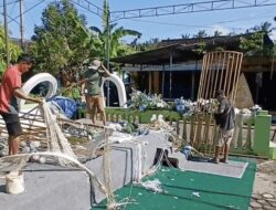 Dihantam Angin Kencang Dan Hujan Lebat, Tenda Pernikahan Roboh Dan Hancur Berantakan