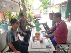 Sambang Warga RW 02 Galur, Bhabinkamtibmas Perkuat Sinergi dan Kamtibmas