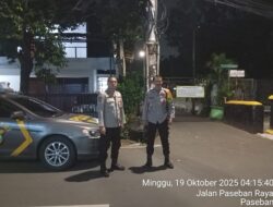 Warga Tidur Nyenyak, Polisi Senen Siaga Patroli Tengah Malam