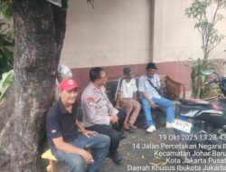 Bhabinkamtibmas Kelurahan Johar Baru Intensifkan Patroli dan Sambang Warga RW 10