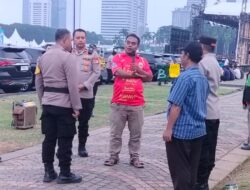 Bhabinkamtibmas Monitoring Gladi Apel Ojol Kamtibmas di Cawan Monas Barat, Wujud Sinergi dan Inovasi Keamanan Kota Jakarta