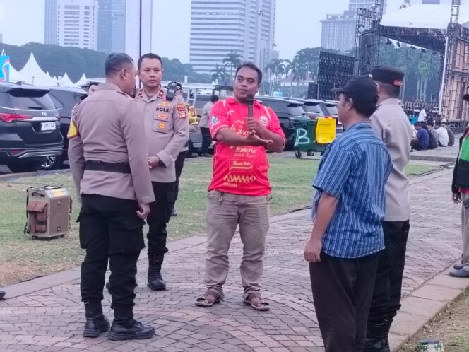
					Bhabinkamtibmas Monitoring Gladi Apel Ojol Kamtibmas di Cawan Monas Barat, Wujud Sinergi dan Inovasi Keamanan Kota Jakarta