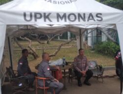 Polsubsektor Merdeka Barat Gelar Pengamanan di Pintu Barat Daya Monas, Pastikan Keamanan dan Kenyamanan Pengunjung Tetap Terjaga