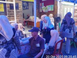 Monitoring Posyandu di RW 01 Harapan Mulia, Kolaborasi Tiga Pilar Wujudkan Masyarakat Sehat dan Aman