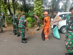 Sinergi Tiga Pilar, Polsek Sawah Besar Ikut Karya Bakti DIRKUAD ke-80 di Pasar Baru