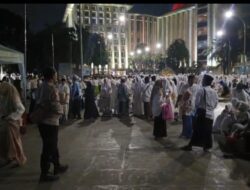 Doa untuk Negeri, Polsek Sawah Besar Amankan Istigosah Hari Santri di Masjid Istiqlal