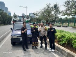 Bhabinkamtibmas Kelurahan Gambir Kawal Aksi Damai Pagar Nusa di Kawasan Monas Selatan, Situasi Aman dan Kondusif