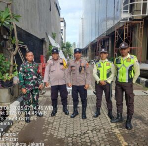Polsek Metro Gambir Lakukan Pengamanan Aset Vital di Kantor PT PELNI, Antisipasi Potensi Gangguan Kamtibmas