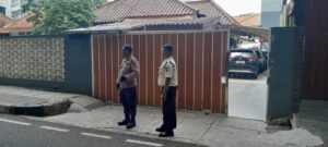 Aipda Mulyanto Sambangi Security di Jalan Probolinggo, Patmor Menteng Gencarkan Patroli Antisipasi Curanmor