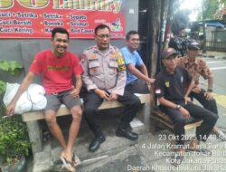 Aiptu Sunarto Bhabinkamtibmas Johar Baru Gencarkan Patroli Dialogis dan Cooling System, Ajak Warga Jaga Kondusivitas Wilayah