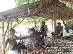 Bhabinkamtibmas Polsek Sei Kanan Ajak Warga Waspada dan Tolak Judi Online, Wujudkan Kamtibmas Kondusif di Desa Sampean