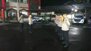 Patroli Tiga Pilar Menteng Gelar Apel Cipta Kondisi, Jaga Jakarta Aman dan Terkendali