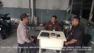 Bhabinkamtibmas Galur Sambang Security Showroom Mitsubishi, Ajak Bersinergi Jaga Kamtibmas