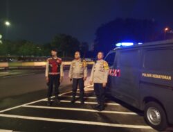 Patroli Jelang Pagi Hari, Polisi Sisir Titik Rawan Kejahatan di Kemayoran