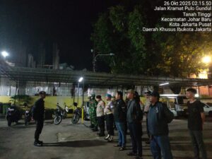 Apel Patroli Cipta Kondisi, Tiga Pilar Johar Baru Antisipasi Tawuran dan Gangguan Kamtibmas
