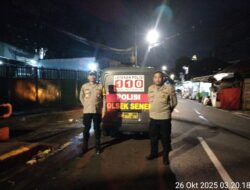 Sabhara Polsek Senen Sisir Wilayah Rawan, Cegah Aksi Tawuran dan Balap Liar