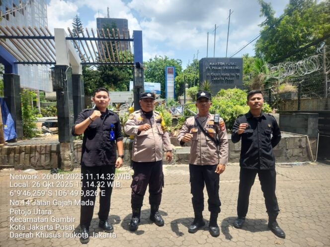 
					Polsek Metro Gambir Lakukan Pengamanan di Kantor PT PELNI, Jaga Stabilitas dan Kondusifitas Wilayah
